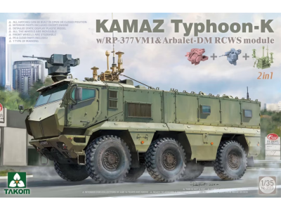 1:35 Takom 2173 KAMAZ Typhoon-K w/RP-377VM1 & Arbalet-DM RCWS module - Tak2173 - TAK2173