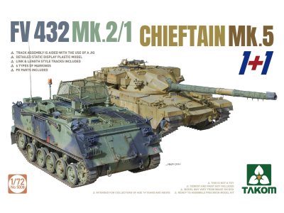 1:72 Takom 5008 FV432 Mk.2/1 Chieftain Mk. 5 1+1 - Tak5008 - TAK5008