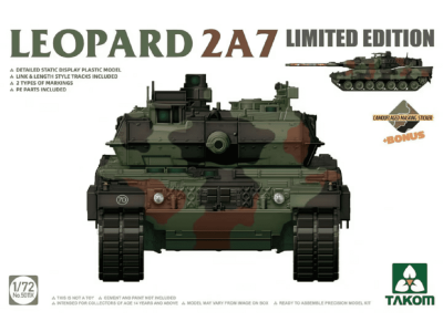 1:72 Takom 5011X Leopard 2A7 Tank - Tak5011x - TAK5011X