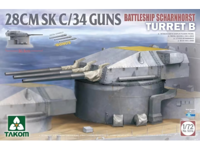 1:72 Takom 5016 28 cm SK C/34 - Battleship Scharnhorst Turret B - Tak5016 takom - TAK5016