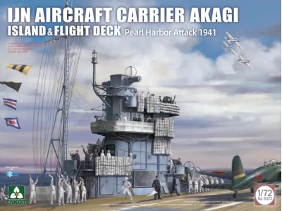 1:72 Takom 5023 IJN Aircraft Carrier Akagi island and flight deck - Pearl Harbor attack 1941 - Tak5023 - TAK5023