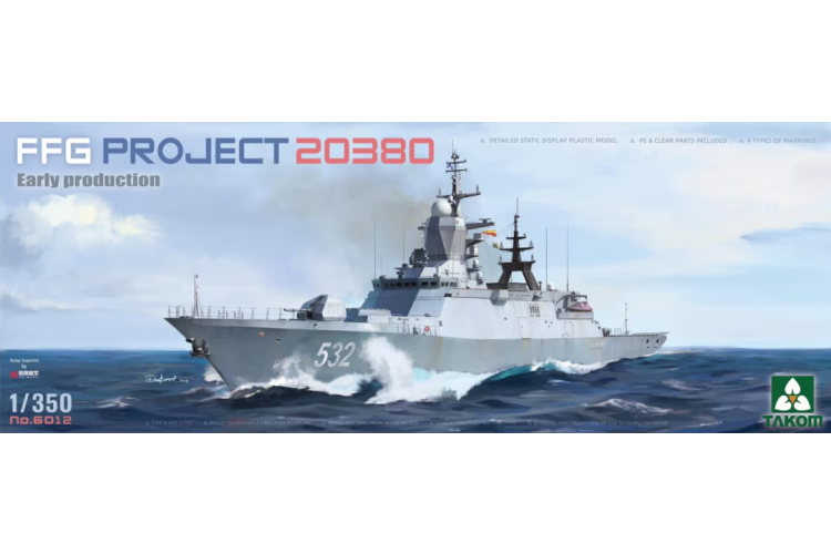 1:350 Takom 6012 Steregushchiy-class corvette FFG Project 20380 - Vroege Productie - Schip - Tak6012 1 - TAK6012