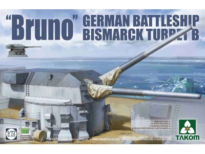 1:72 Takom 5012 Bismarck Gun Turret "Bruno" - Takom5012 bismarck - TAK5012