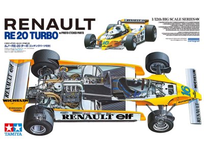 1:12 Tamiya 12033 Renault RE-20 Turbo Racing Car - Tam12033 p - TAM12033