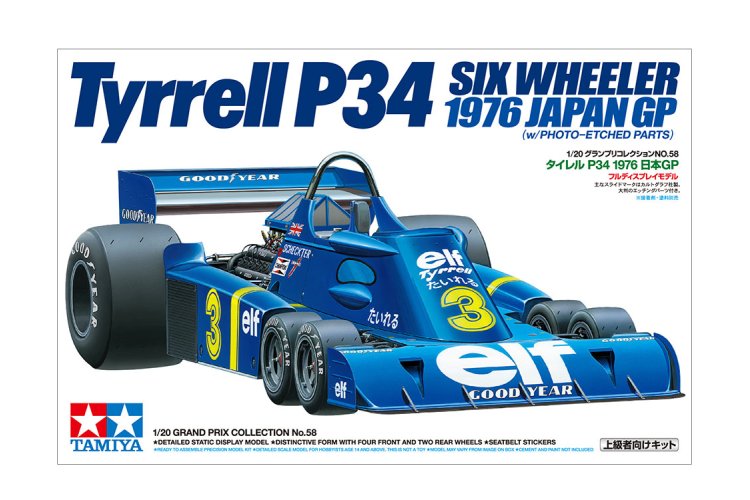 1:20 Tamiya 20058 Tyrrell P34 Six Wheeler - 1976 Japan GP - Tam20058 9 - TAM20058