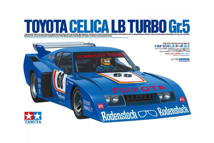 1:20 Tamiya 20072 Toyota Celica LB Turbo Gr.5 Racing - Tam20072 1 - TAM20072