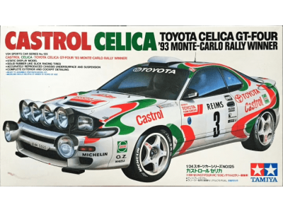 1:24 Tamiya 24125 Castrol Toyota Celica GT-Four - 93 Monte-Carlo Rally Winner - Tam24125 castrol celica car tamiya - TAM24125