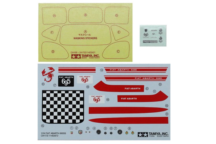 1:24 Tamiya 24173 Fiat Abarth 695 SS - Car - Tam24173 5 - TAM24173