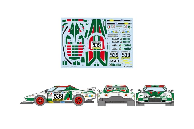 1:24 Tamiya 25210 Lancia Stratos Turbo Racing - Tam25210 decals - TAM25210