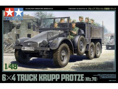 1:48 Tamiya 32534 German Truck Krupp Protze w/8 Figures - Tam32534 - TAM32534