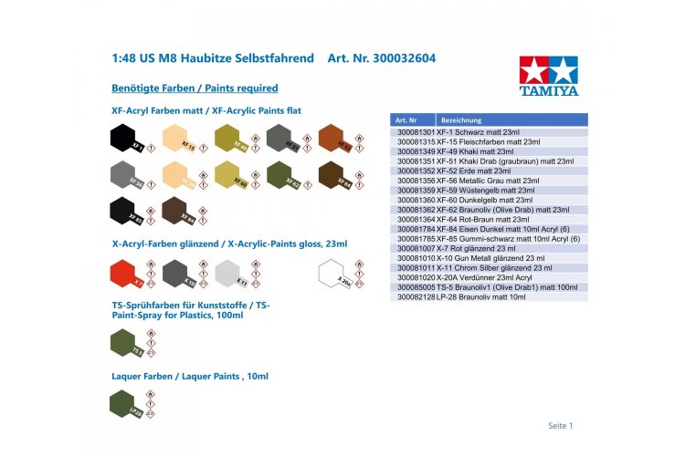 1:48 Tamiya 32604 U.S. Howitzer Motor Carriage M8 - Tam32604 7 - TAM32604