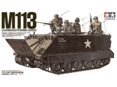 1:35 Tamiya 35040 US M113 A.P.C. Personal Carrier with 5 Figures - Tam35040 usm 113 apc tamiya modelkit 135 - TAM35040