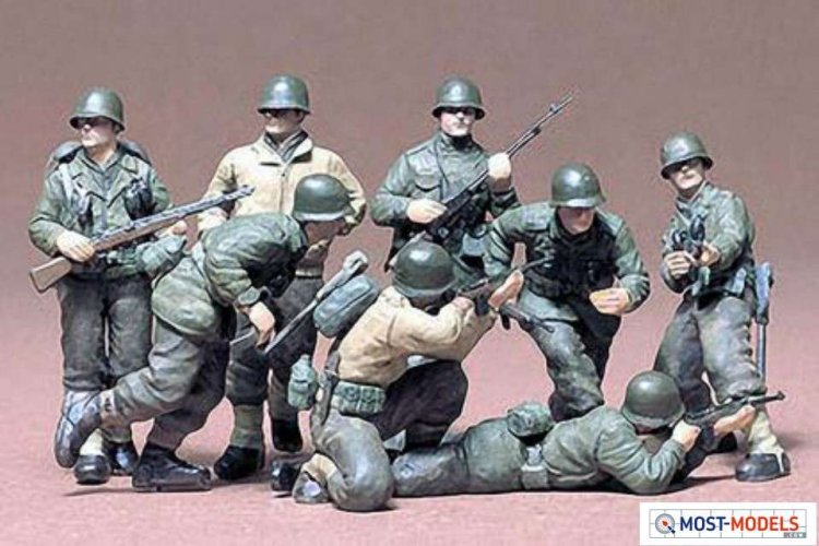 1:35 Tamiya 35048 US Infantery W-Europe - 8 Figures - Tam35048 1 - TAM35048