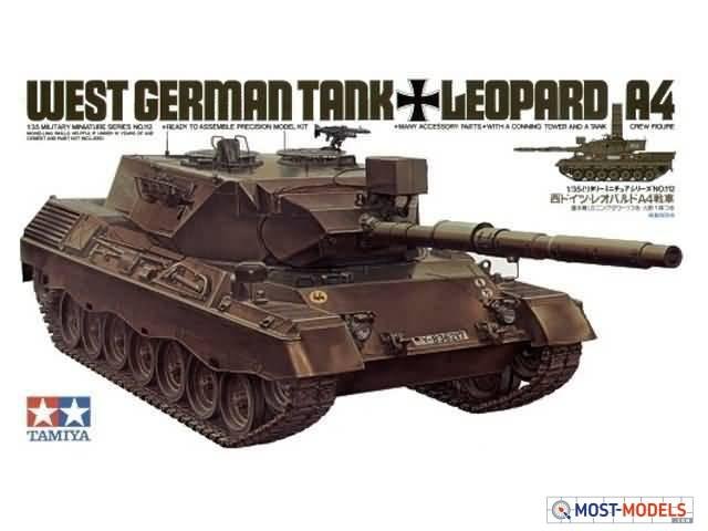 1:35 Tamiya 35112 BW MBT Leopard 1A4 with 1 Figure - Tam35112 1 - TAM35112