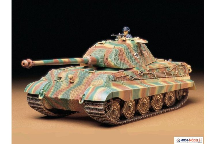 1:35 Tamiya 35169 German SdKfz.182 Königstiger Porsche Tank with Figure - Tam35169 2 - TAM35169