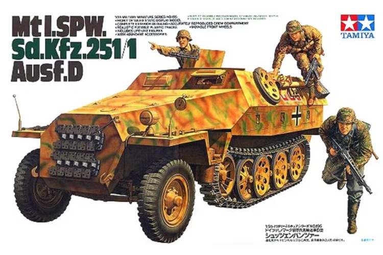 1:35 Tamiya 35195 Mtl. SPW Sd.Kfz.251/1 Ausf.D Personenwagen - Tam35195 sdkfz2511 1 - TAM35195