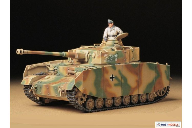 1:35 Tamiya 35209 German SdKfz.161/1 Panzer IV H Ea. w/1 Figure - Tam35209 2 - TAM35209