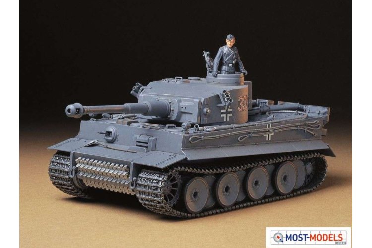 1:35 Tamiya 35216 German PzKpfw.VI Tiger I E Early w/1 Figure - Tam35216 2 - TAM35216