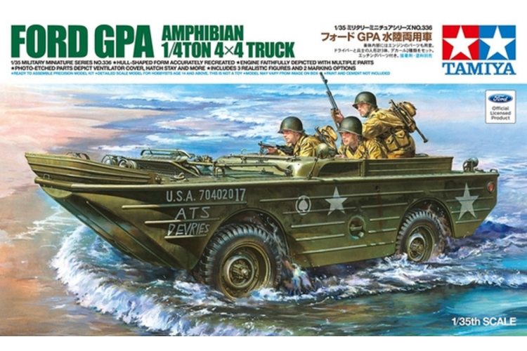 1:35 Tamiya 35336 Ford GPA Amphibian 1/4 ton 4x4 Truck - Tam35336a 1 - TAM35336