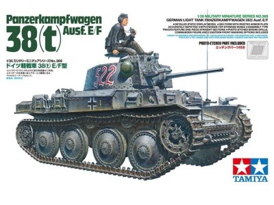 1:35 Tamiya 35369 38(t) Ausf.E/F Tank - Tam35369 - TAM35369