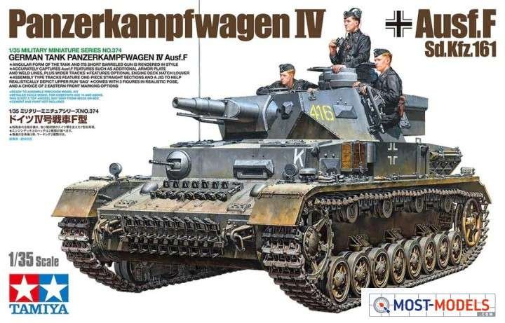 1:35 Tamiya 35374 German Panzerkampfwagen Battle Tank IV F L24/75mm - Tam35374 1 - TAM35374