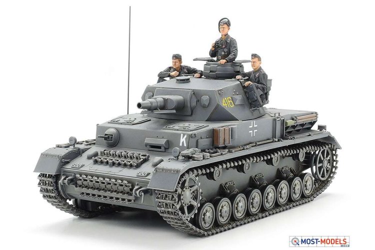 1:35 Tamiya 35374 German Panzerkampfwagen Battle Tank IV F L24/75mm - Tam35374 2 - TAM35374