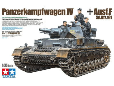 1:35 Tamiya 35374 German Panzerkampfwagen Battle Tank IV F L24/75mm - Tam35374 - TAM35374