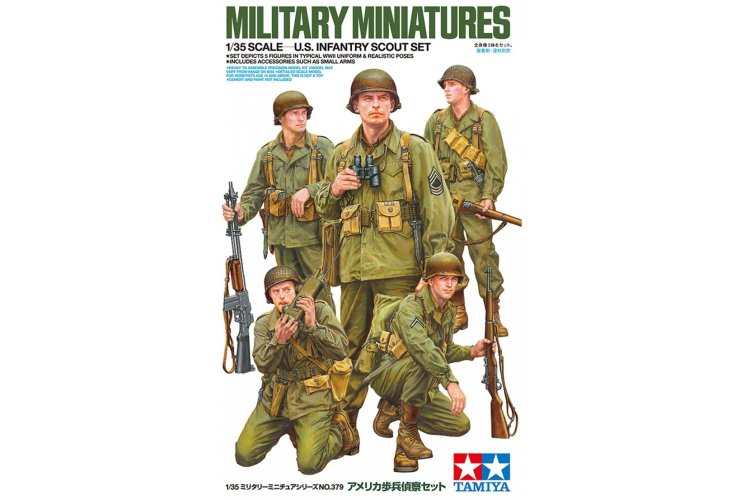 1:35 Tamiya 35379 US Infantry Scout Set  - 5 Figures - Tam35379 1 35 us infantry scout set 5 300035379 en 00 1 - TAM35379