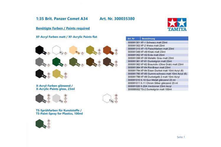 1:35 Tamiya 35380 A34 Comet British Cruiser Tank - Tam35380 1 35 brit tank comet a34 300035380 en 02 - TAM35380