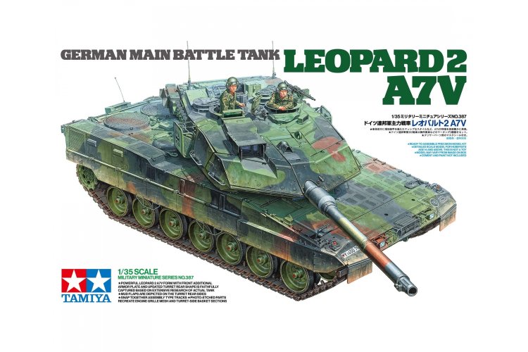 1:35 Tamiya 35387 Leopard 2 A7V - German Main Battle Tank - Tam35387 1 - TAM35387