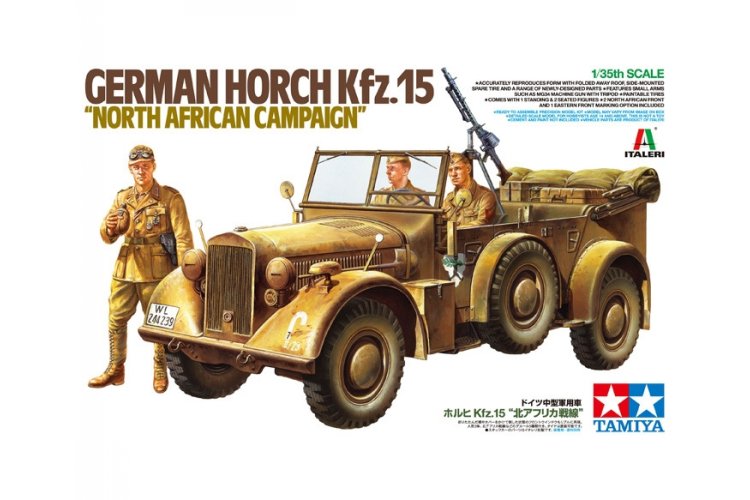 1:35 Tamiya 37015 German Horch Kfz.15 North African Campaign - Tam37015 horch kfz15 300037015 en 01 1 - TAM37015