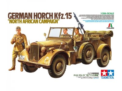 1:35 Tamiya 37015 German Horch Kfz.15 North African Campaign - Tam37015 horch kfz15 300037015 en 01 - TAM37015