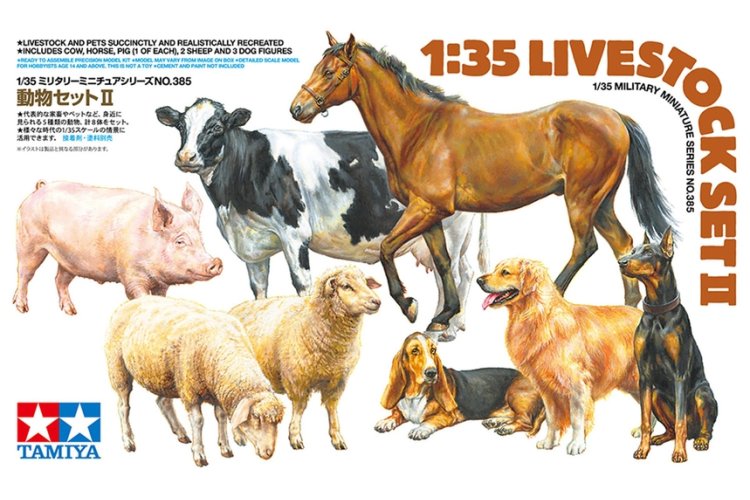 1:35 Tamiya 35385 Diorama Livestock - Set II - Tam38385 2 - TAM35385