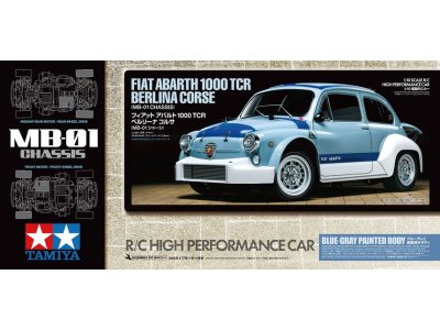 1:10 Tamiya 47492 RC FIAT Abarth 1000TCR MB-01 - IN COLOR! - with Certificate - Tam47492 1 - TAM47492