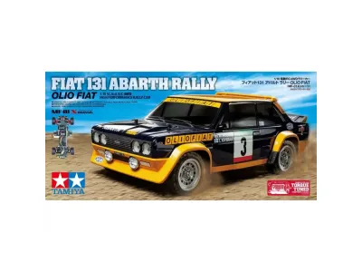 1:10 Tamiya 47494 RC Fiat 131 Abarth Rally Olio Fiat - MF-01X - met Gespoten Body - Tam47494 1 - TAM47494