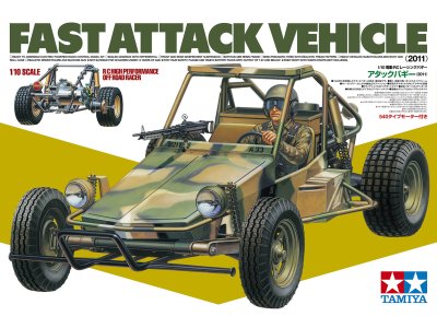 1:10 Tamiya 58496 RC Buggy - Fast Attack Vehicle 2011 2WD LWA - Tam58496 1 - TAM58496