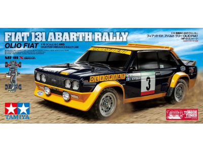 1:10 Tamiya 58723 RC Fiat 131 Abarth Rally Olio Fiat - MF-01X - Tam58723 - TAM58723