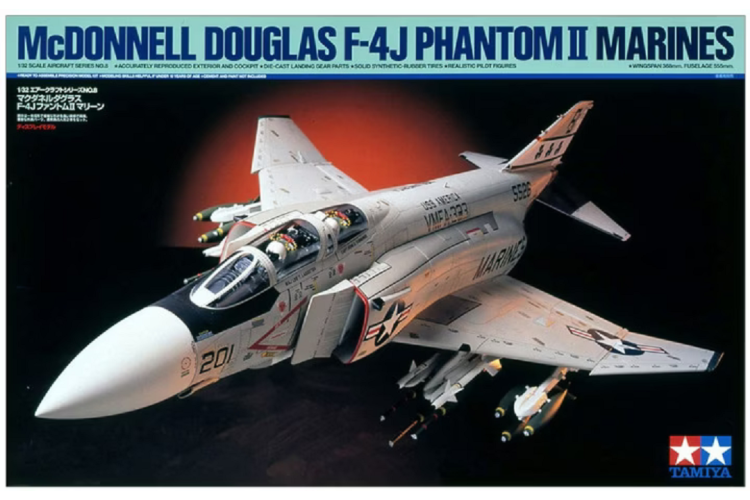 1:32 Tamiya 60308 McDonnell Douglas F-4J Phantom II Marines - Tam60308 2 - TAM60308