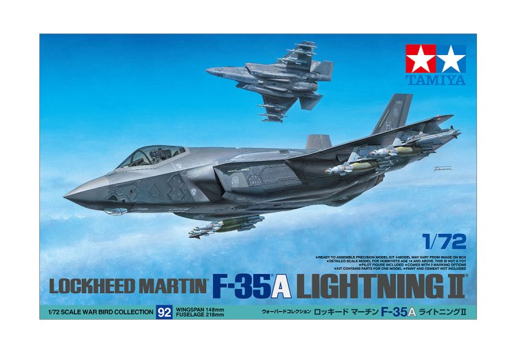 1:72 Tamiya 60792 Lockheed Martin F-35A Lightning II - Tam60792 1 - TAM60792