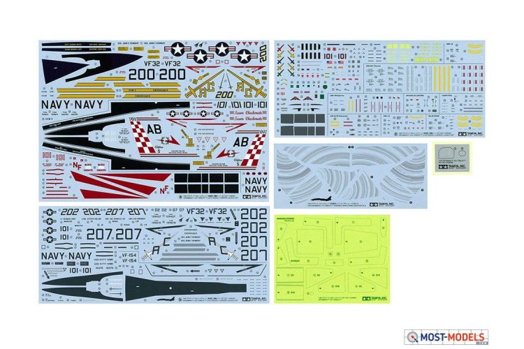 1:48 Tamiya 61122 Grumman F-14A Tomcat Late - Carrier Launch Set - Tam61122 13 - TAM61122