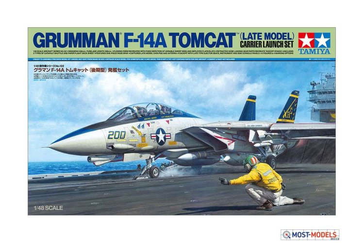 1:48 Tamiya 61122 Grumman F-14A Tomcat Late - Carrier Launch Set - Tam61122 grumman f14a tamiya 148 1 - TAM61122