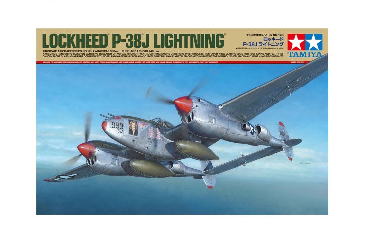 1:48 Tamiya 61123 US Lockheed P-38 J Lightning