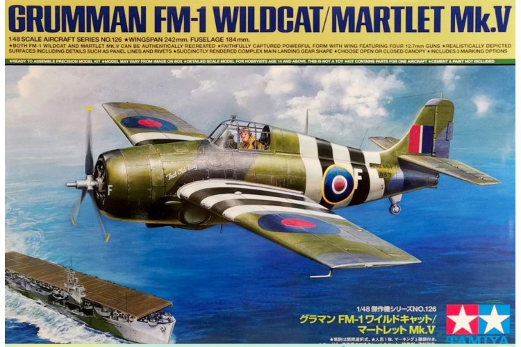 1:48 Tamiya 61126 Grumman FM-1 Wildcat/Martlet Mk.V - Tam61126 1 - TAM61126