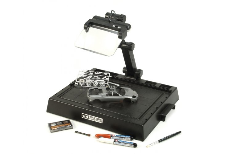 Tamiya 74064 Work Station with Magnifying Lens - Tam74064 2 - TAM74064