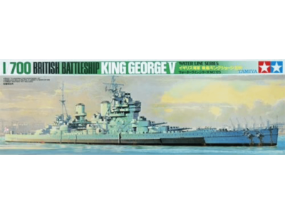 1:700 Tamiya 77525 British Battleship King George V - Tam77525 - TAM77525