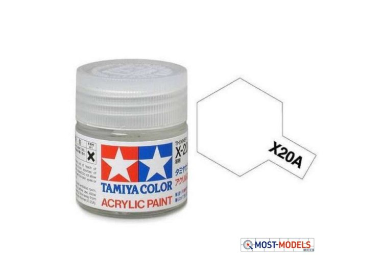 Tamiya X-20A Thinner for Acryl - 23ml - Tam81020 x20a tamiya thinner 1 - TAM81020