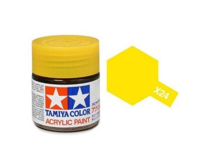 Tamiya X-24 Yellow Clear - Gloss - Acryl - 23ml - Tam81024 - TAM81024