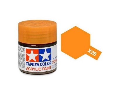 Tamiya X-26 Orange Clear - Gloss - Acryl - 23ml - Tam81026 - TAM81026