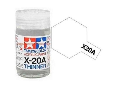 Tamiya X-20A Thinner for Acryl - 46ml - Tam81030 thinner x20a tamiya - TAM81030