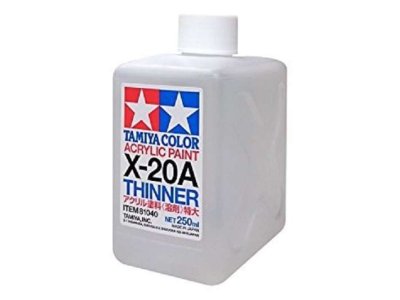Tamiya X-20A Thinner for Acryl - 250ml - Tam81040 tamiya thinner x20a - TAM81040